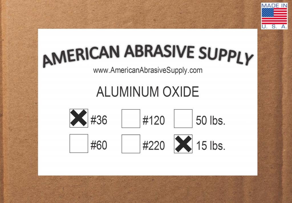 Aluminum Oxide #36 Grit Blasting Abrasive (15 lbs.)