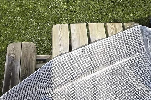 Lonas de red transparente 3x4 impermeables Kippen 6057Y para cubrir muebles de jardín exterior 5