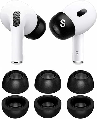 Vista 10 de Almohadillas de repuesto para AirPods Pro, JNSA Air Pods Pro Covers Air Pods Pro, almohadillas de silicona para los oídos, 3 pares, tamaño mediano