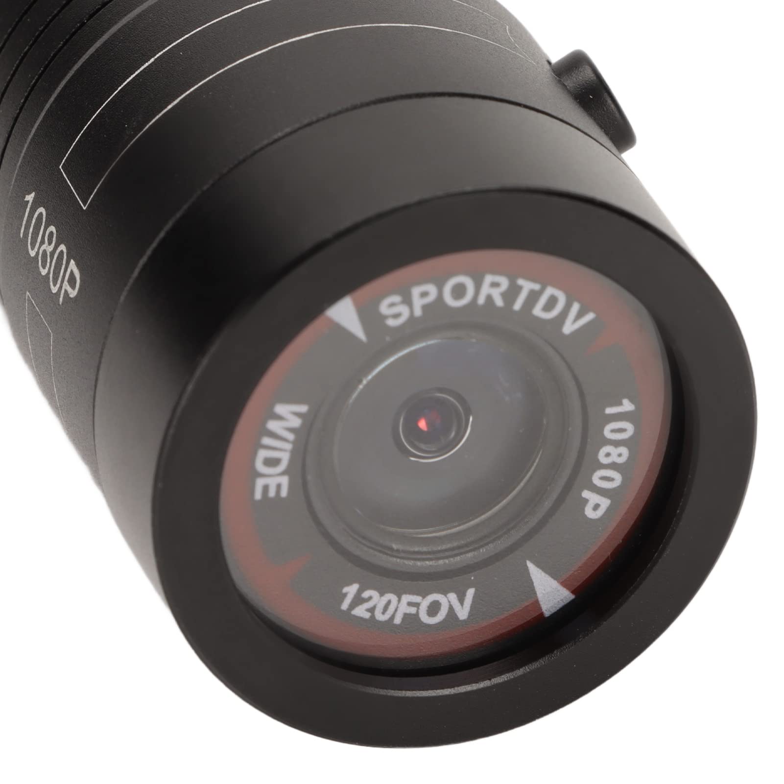 Videocamera per Casco da Moto Sportiva HD 1080P Impermeabile Grandangolare da 120 Gradi, Registrazione Compatta a Basso Rumore con Microfono
