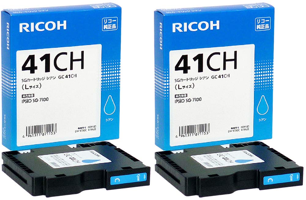 RICOH　41 カートリッジインク 純正品　セット Amazon.co.jp: リコー GC41 4色セット（ BK/C/M/Y ）純正 SG