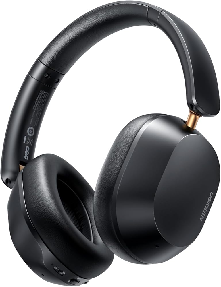 UGREEN HiTune Max5C Headphones Wireless, Adaptive Noise Cancelling Headset, Hi-Res & LDAC, 75H Playtime Over-ear Headphones Bluetooth 5.4, Comfortable Fit, Retractable, Custom EQ, Fit for S26 Ultra