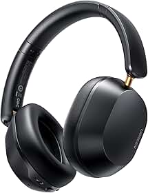 UGREEN Fones de Ouvido Sem Fio com Diadema, Bluetooth 5.4 com Cancelamento Ativo de Ruído (ANC), Som de Alta Resolução, 75h de Reprodução, Conexão com 2 Dispositivos, Compatíveis com iPhone 16, Preto