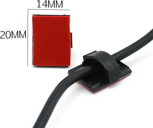 Miniatura 3 de iSaddle - Bridas autoadhesivas para cables de coche, Negro, CH-3M-LXJ7