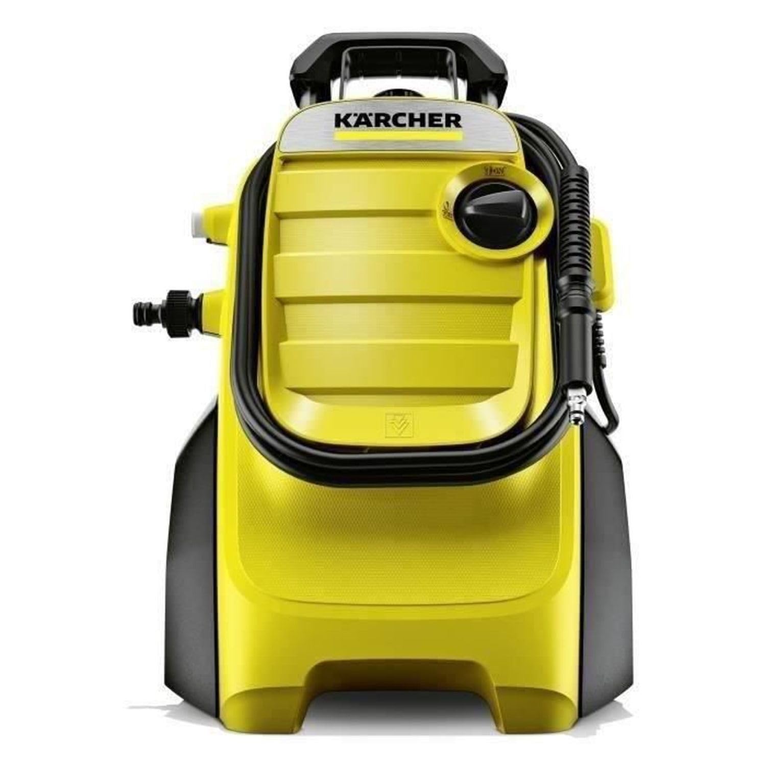 Kärcher Hidrolimpiadora K 4 Compact, presión: máx. 130 Bar, caudal: 420 l/h, Rendimiento: 30 m²/h, Filtro de Agua, Peso: 11 kg, Manguera y Pistola de Alta presión, Boquilla Turbo, Lanza pulverizadora