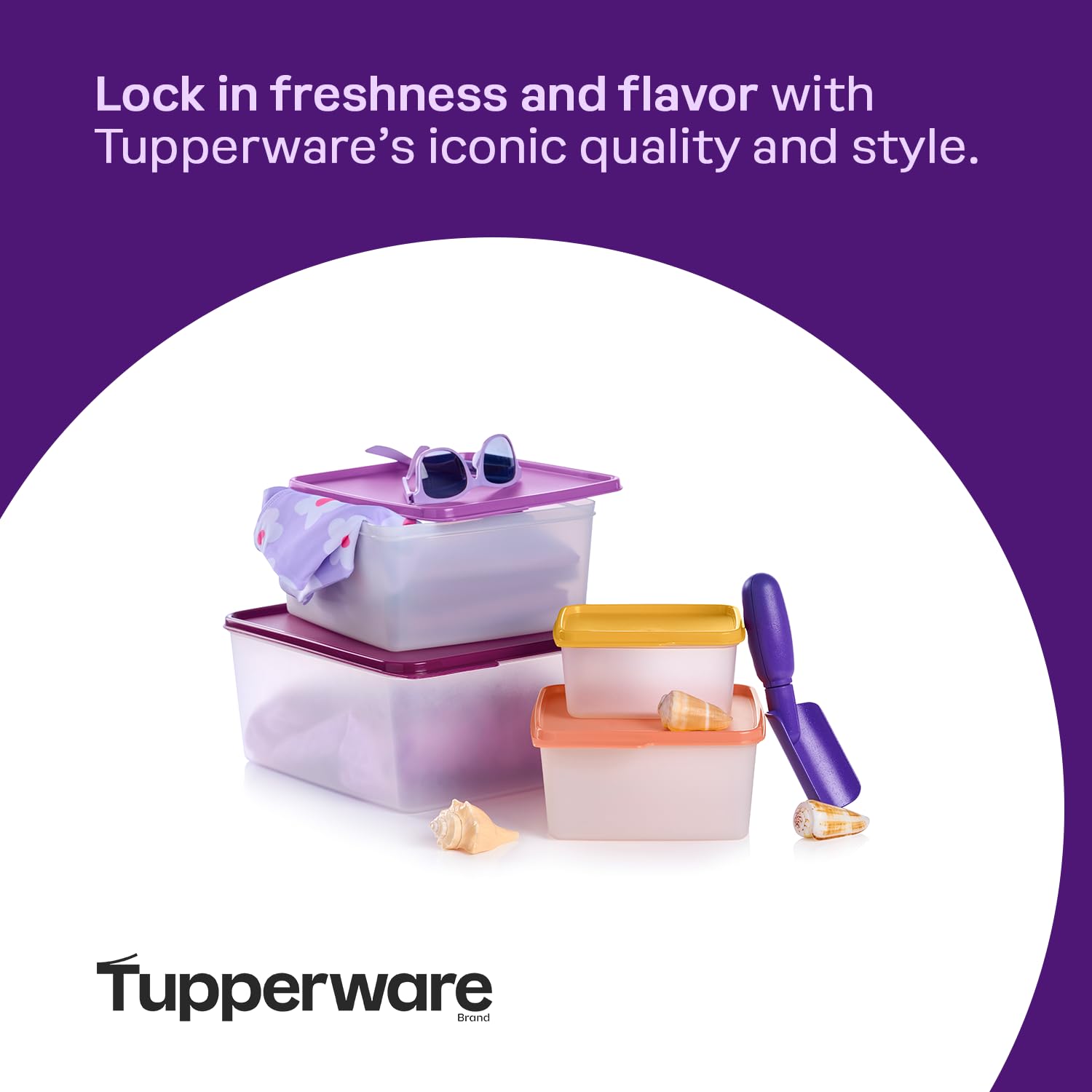 Tupperware 保存容器 4個セット Amazon｜Tupperware キープタブ 4個 積み重ね食品保存セット マルチ
