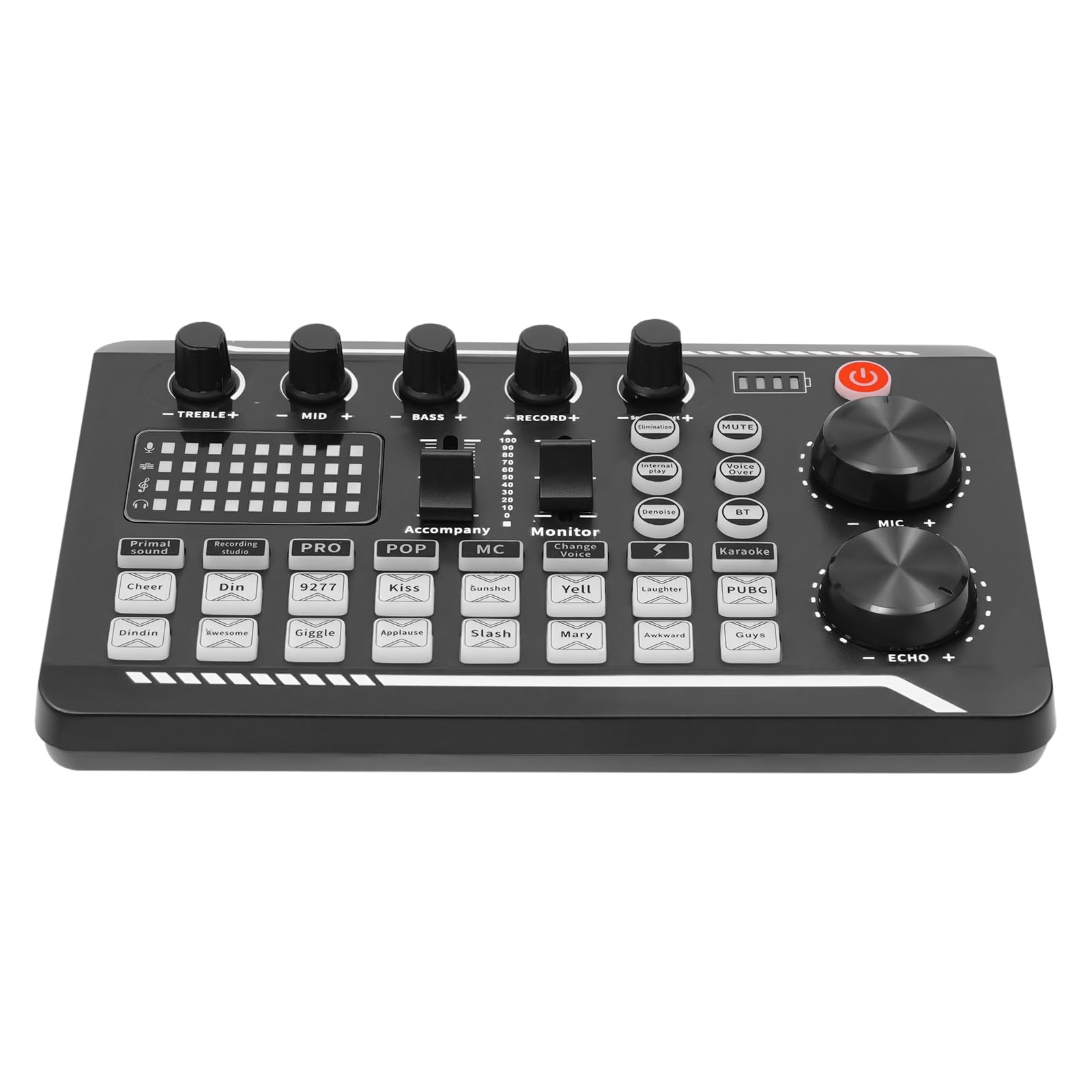 Podcast - Set microfono podcasting, con microfono a condensatore e scheda audio mixer per registrazione Live Streaming