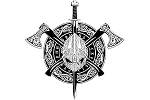 Dark Spark Decals Viking Celtic Axe, Sword, and Shield