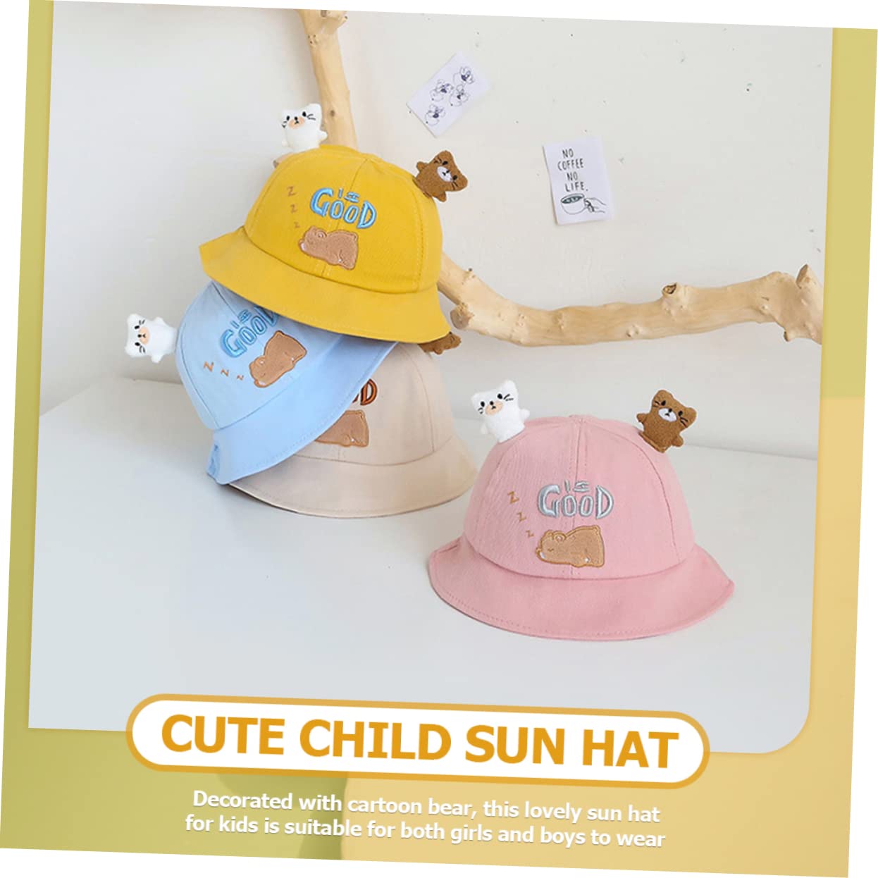 BESPORTBLE Cappello Sole con Visiera Larga Cartoon Cappello per Ragazzi e Ragazze per attività