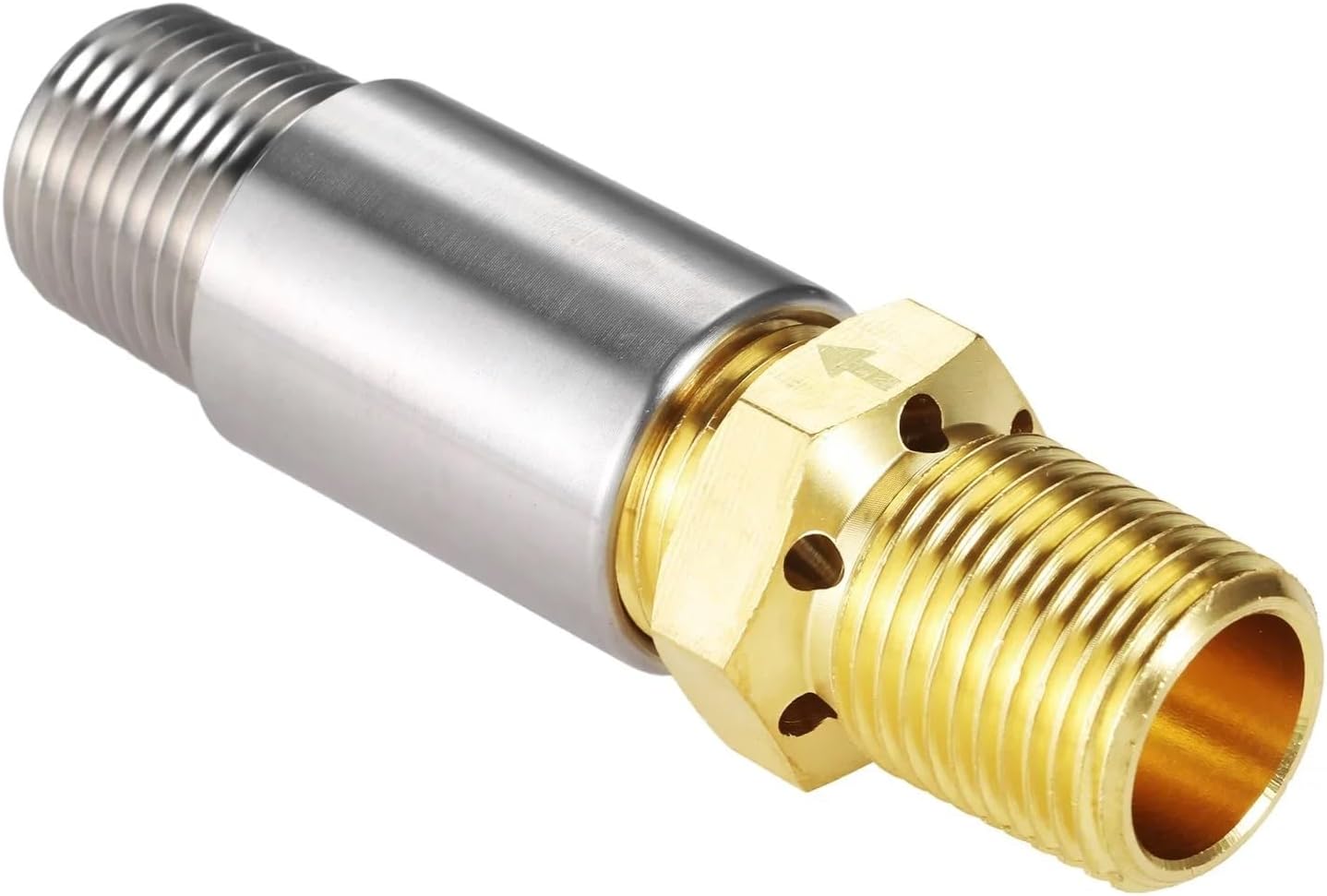 Liquid Propane Gas Fire Pit 1/2"" LP Air Mixer Mixture Valve,Stainless Steel & Solid Brass,High Capacity 90K BTU Fireplace Parts