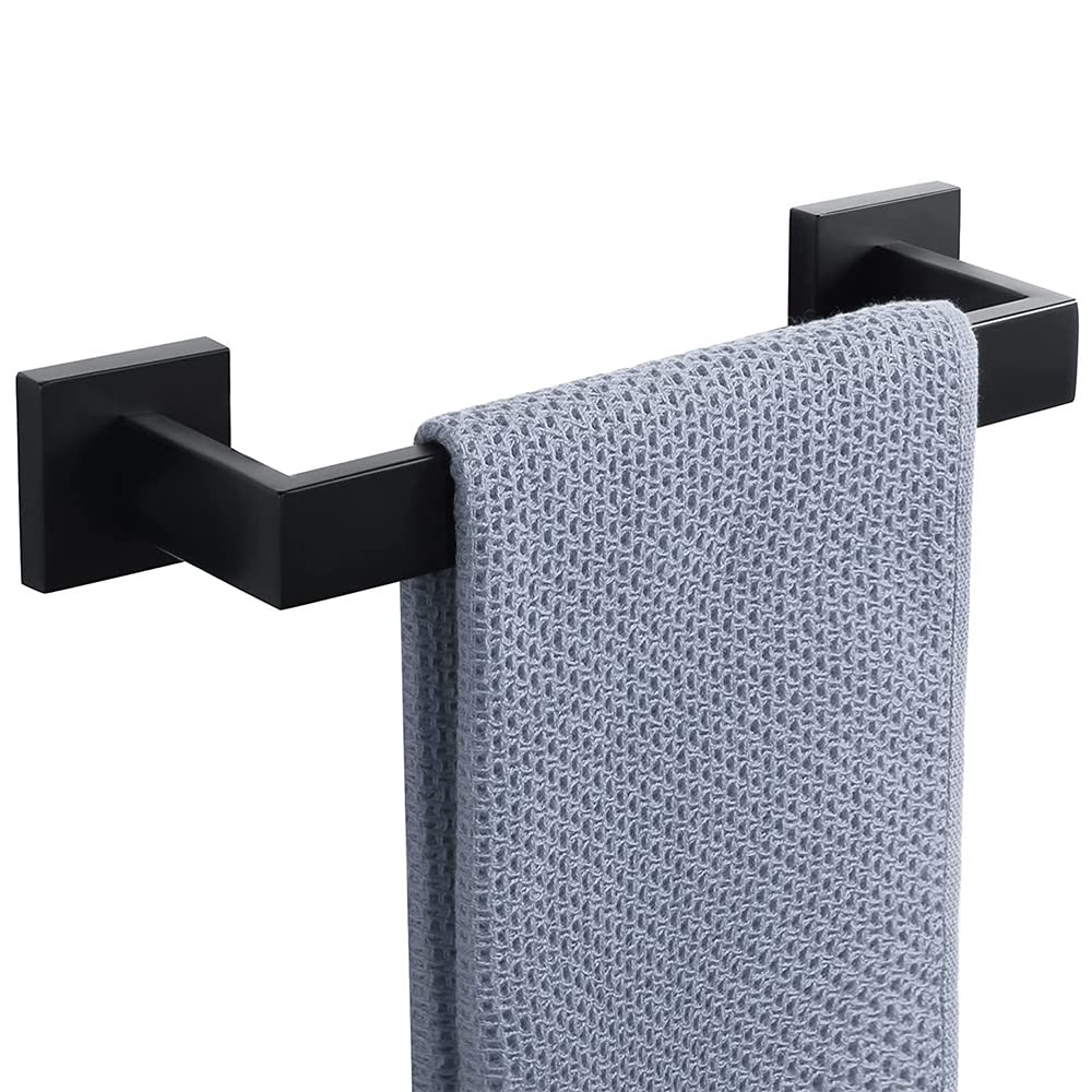 Barre porte-serviettes murale acier pour suspendre le linge sans trouer