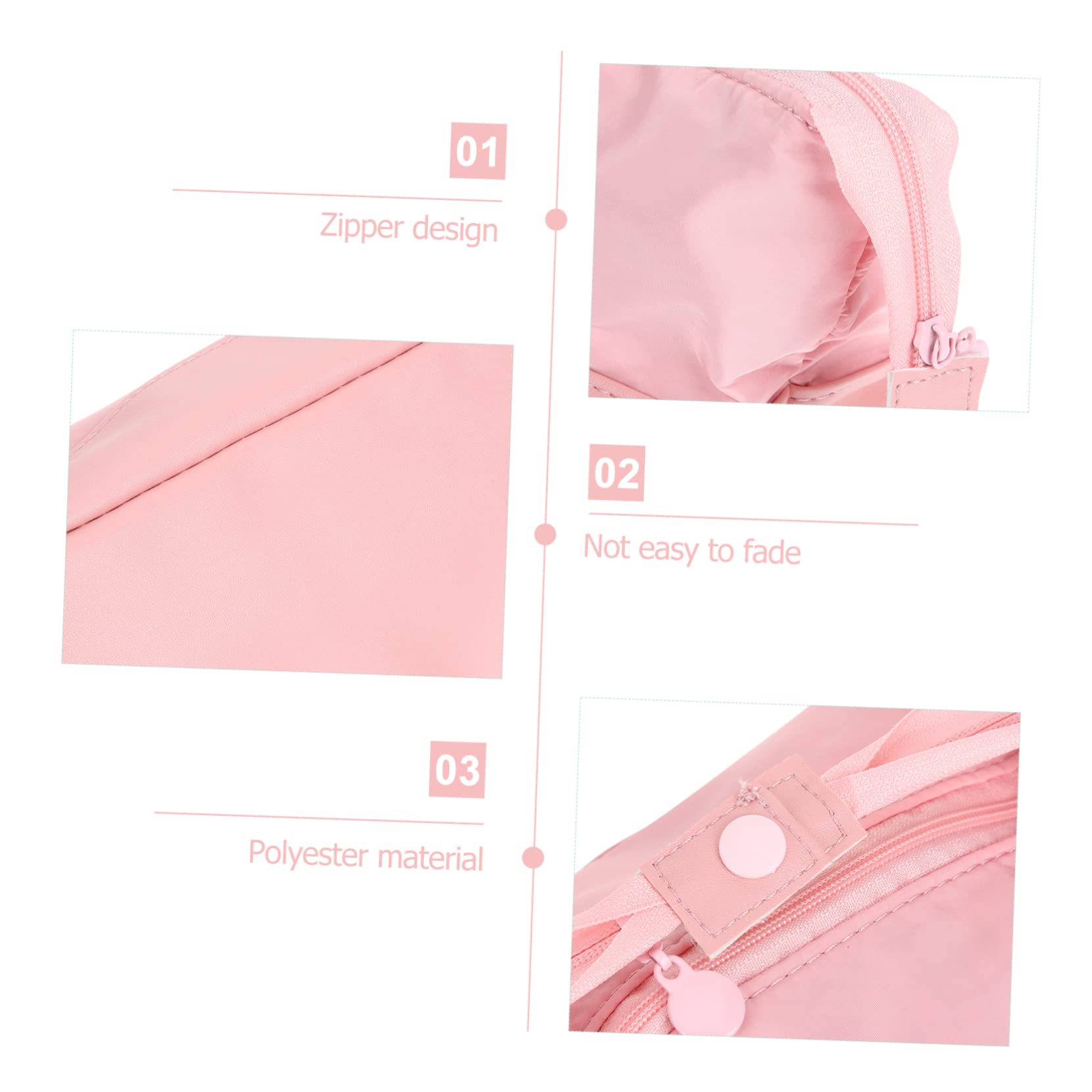 EXCEART 4piezas Organizador De Estuches De Maquillaje y Papelería Bolsa De Gran Capacidad para Cosméticos y Lápices Estuche Portátil Multifuncional