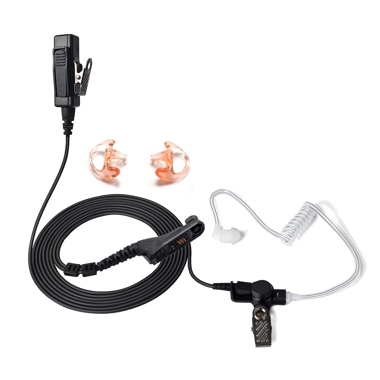 HYS Walkie Talkie Auricolare con Microfono PTT Compatibile per Motorola DP3400 DP3600 DP3401 DP3601 DP4400 DP4401 XPR6550 XiR-P8200 XiR-P8268 Radio Cuffie