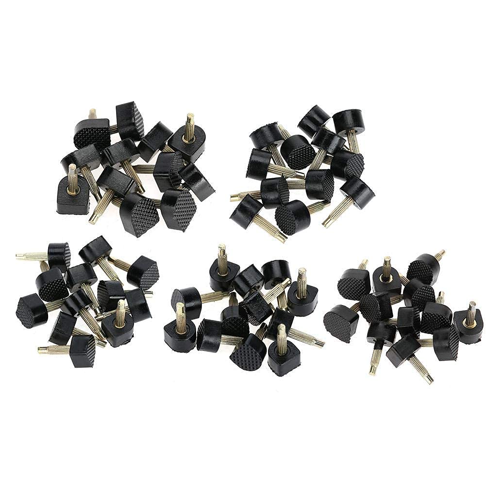 Talones antideslizantes de caucho 60 pcs 5 diversos extremidades del uno mismo-reparación para los zapatos de las mujeres Los talones altos Bombas Extremidades del talón Accesorio del zapato
