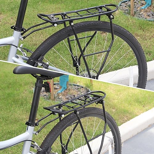 MEGHNA Fahrradgepäckträger Einstellbare Touring Fahrrad Gepäckträger Hinten passt für 26”-29“/700c Rennräder