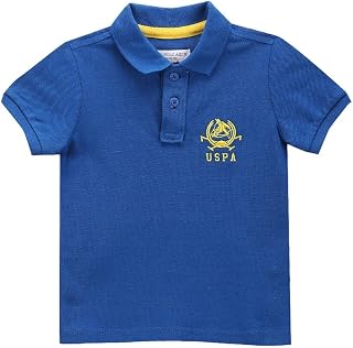 U.S. Polo Assn. Regular Fit Boys Polo T-Shirts - Breathable Cotton Fabric, Ribbed Collar with Short Sleeves T Shirt for Ki... Price In India