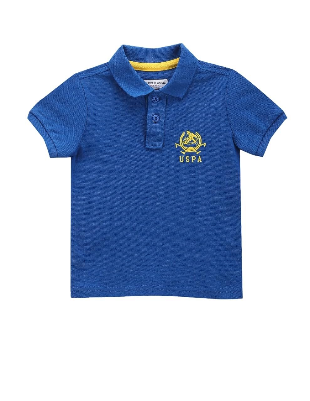 U.S. POLO ASSN. Regular Fit Boys Polo T-Shirts - Cotton Fabric, Ribbed Polo Collar, Short Sleeves T Shirt for Kids -24T,