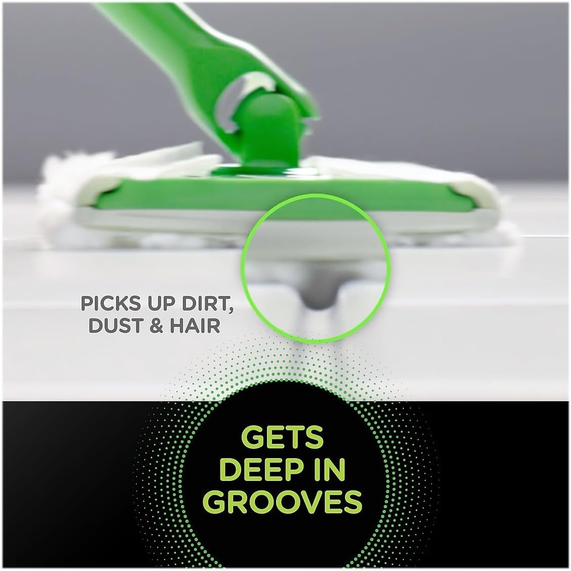 Swiffer Sweeper - Heavy-Duty - Dry Cloth Refill, Gain Scent, White - Trap + Lock with Deep Pockets - 20 Ct. (Pack of 2)