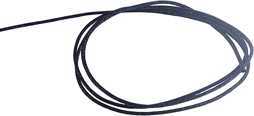 Miniatura 4 de KONMAY Cuerda de nailon negro de 0.031 in con estuche para pulseras, cordón de satén de nailon trenzado de 130 yardas para fabricación de joyas,