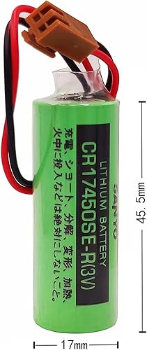 Miniatura 3 de DCYNXC (30-Pieces) CR17450SE-R 3V 2500mah PLC Battery for FANUC A98L-0031-0012 CNC System with Connector