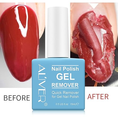 Miniatura 2 de Removedor de esmalte de uñas de gel (0.5fl oz), removedor de gel profesional para uñas, removedor de uñas de gel, quita el esmalte de gel en 3-5