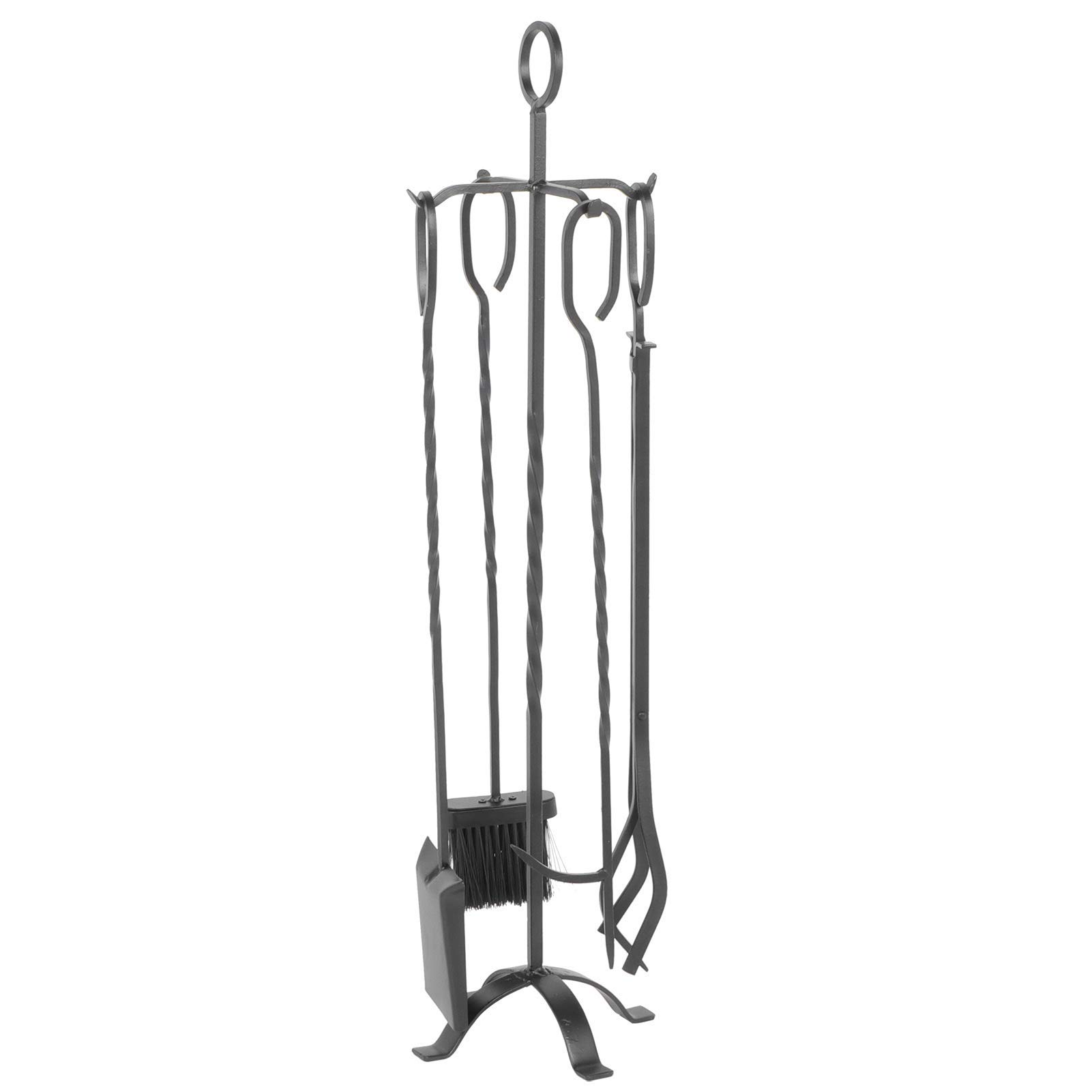 Focolare, Spazzola per caminetto, Strumenti per caminetto Neri più stabili Utensili per caminetto Perfetti Pinze per caminetto, Ferro Funzionale e Decorativo per camini a Gas A Leg