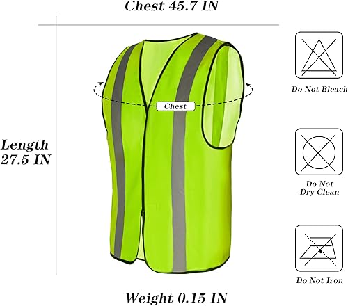 Miniatura 4 de Paquete de 10 chalecos reflectantes de seguridad Mount Marter para operadores al aire libre y deportistas