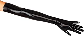 Premium THIN Latex Long Gloves (Opera Length) Fetish - Black (Small)