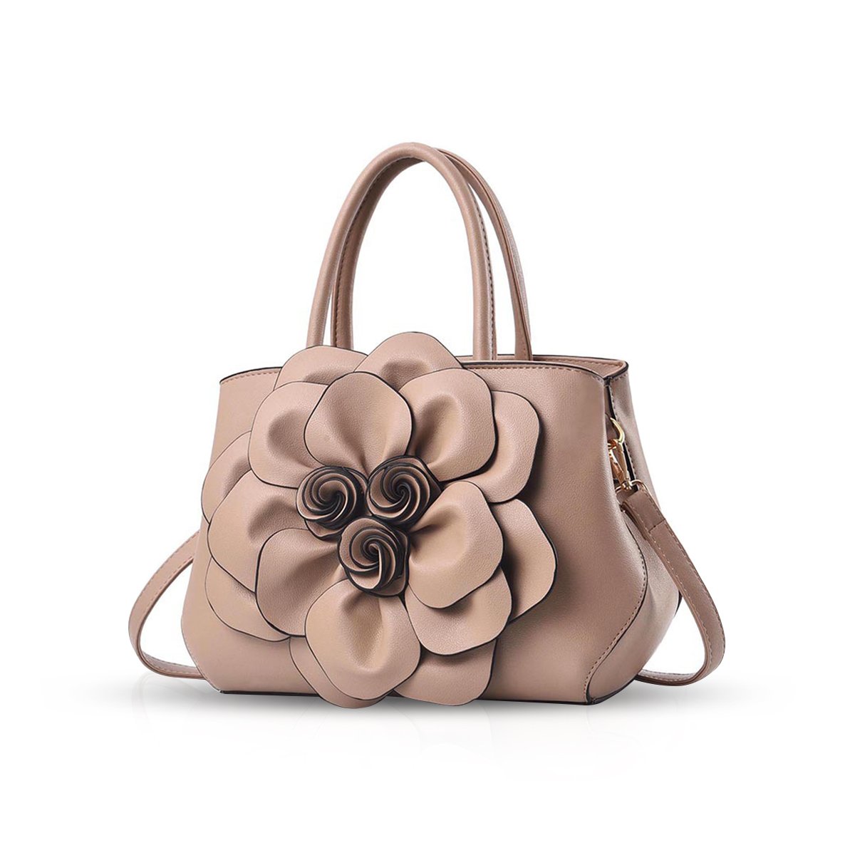 NICOLE & DORIS Borsa donna alla moda a fiori Borsa a mano Borsa a tracolla elegante borsa messenger Borse Tote in PU Pelle
