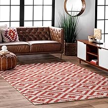Carpetify Handmade Contemporary Wool Carpet for Bedroom, Living Room (5x8 Feet, Rust Color, Wool)