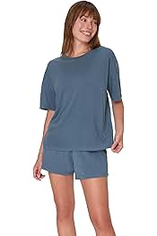 Women's Originals 2 Piece Lounge, Comfywear Supersoft Boxy T-Shirt & Sleep Shorts Loungewear Set