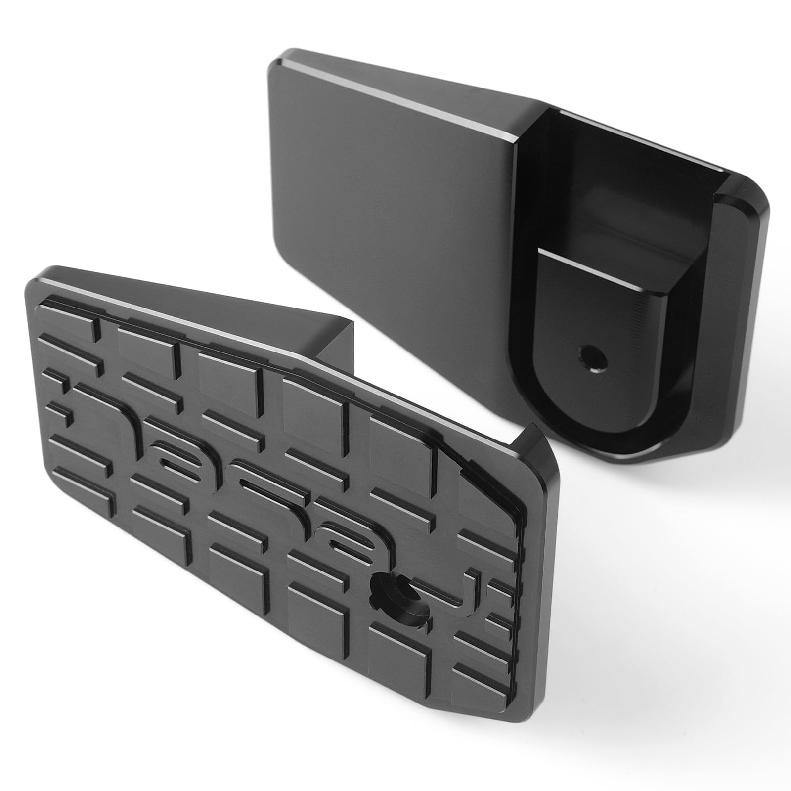 Reposapiés de motocicleta compatible con Honda Rebel CMX250/300/500 2017-2025, pedales anchos de aluminio (negro)