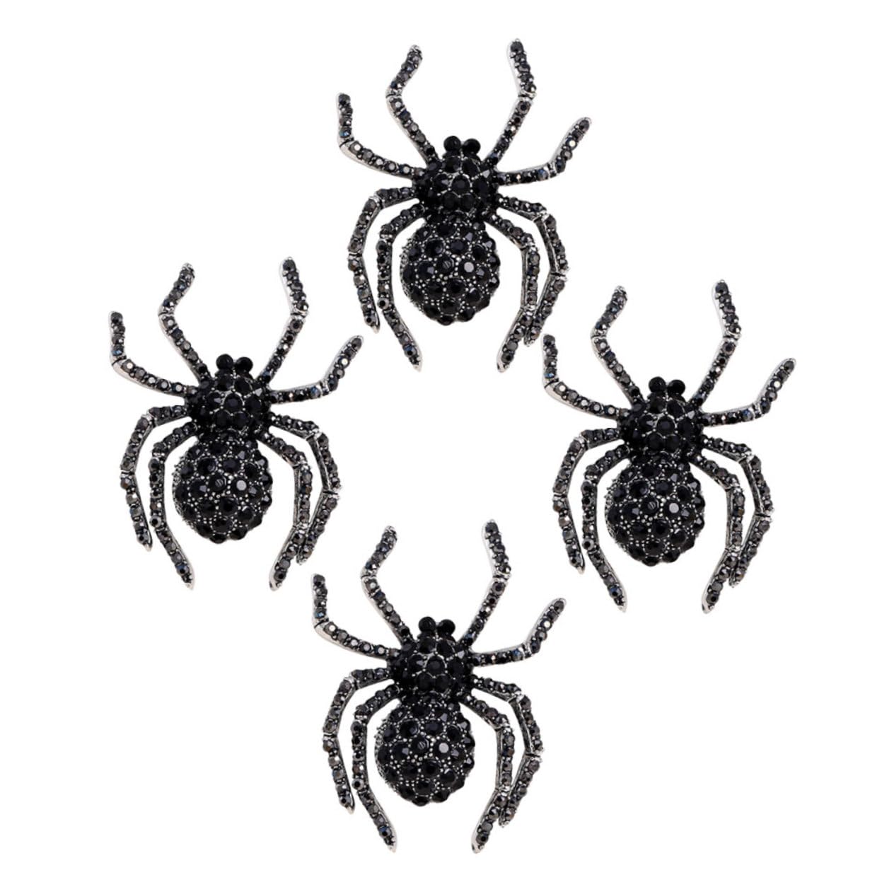 VALICLUD Retro-brosche Geisterspinne Pfau Tierbroschen Taube Halloween Costume Halloween Kleidung Retro -brosche Broschennadel Für Männer Und Frauen Strasssteine Black