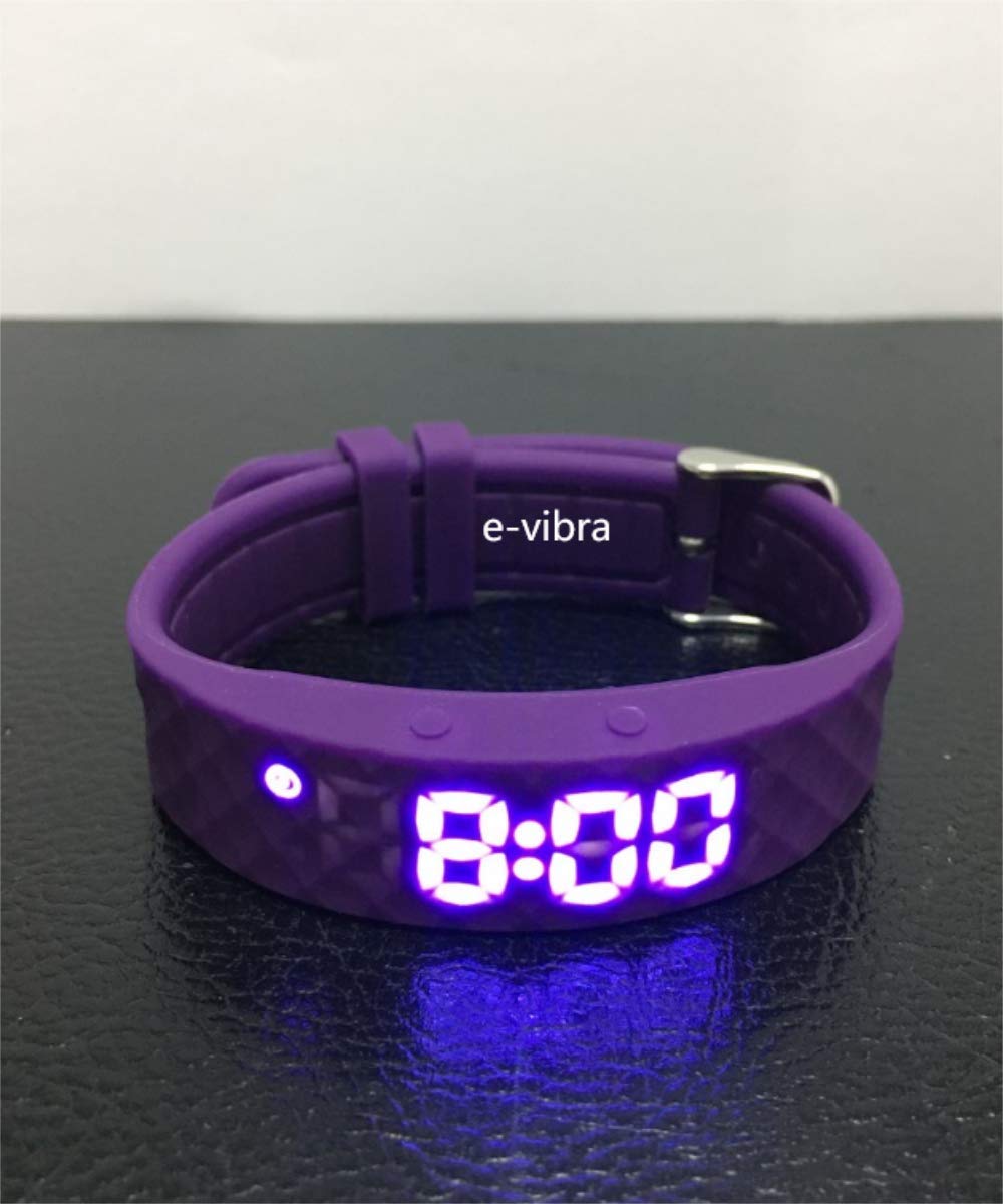 e-vibra Vibrierende Erinnerungs-Uhr, wiederaufladbarer Countdown-Timer,  Tpfchentraining-Uhr, lautlose Vibration, ADHS, Medikamentenerinnerung  (Purple) : Amazon.de: Fashion