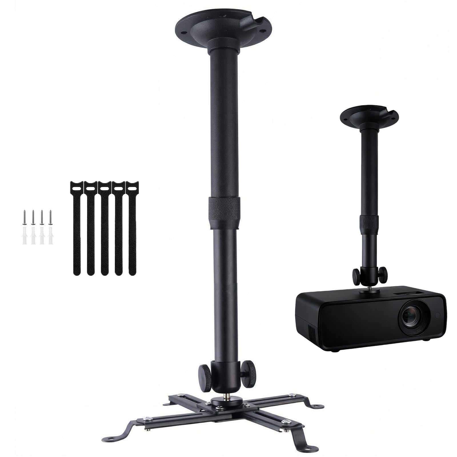 Photo 1 of DAWASAPAT Universal Projector Mount - Black, Adjustable Extension Pole