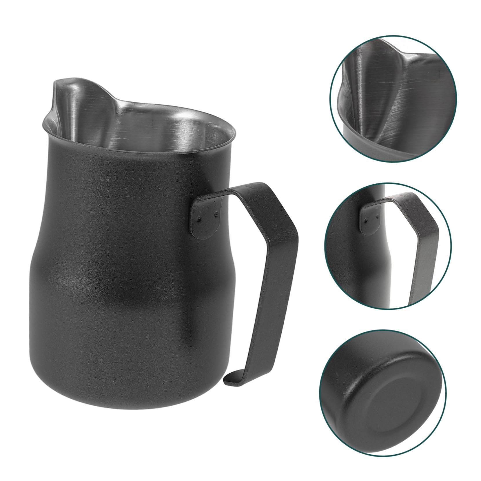 Taza De Café Latte Art Pequeña De Acero Inoxidable Espumador De Leche Jarra De Metal Para Espumar Leche Para Vaso Cafe