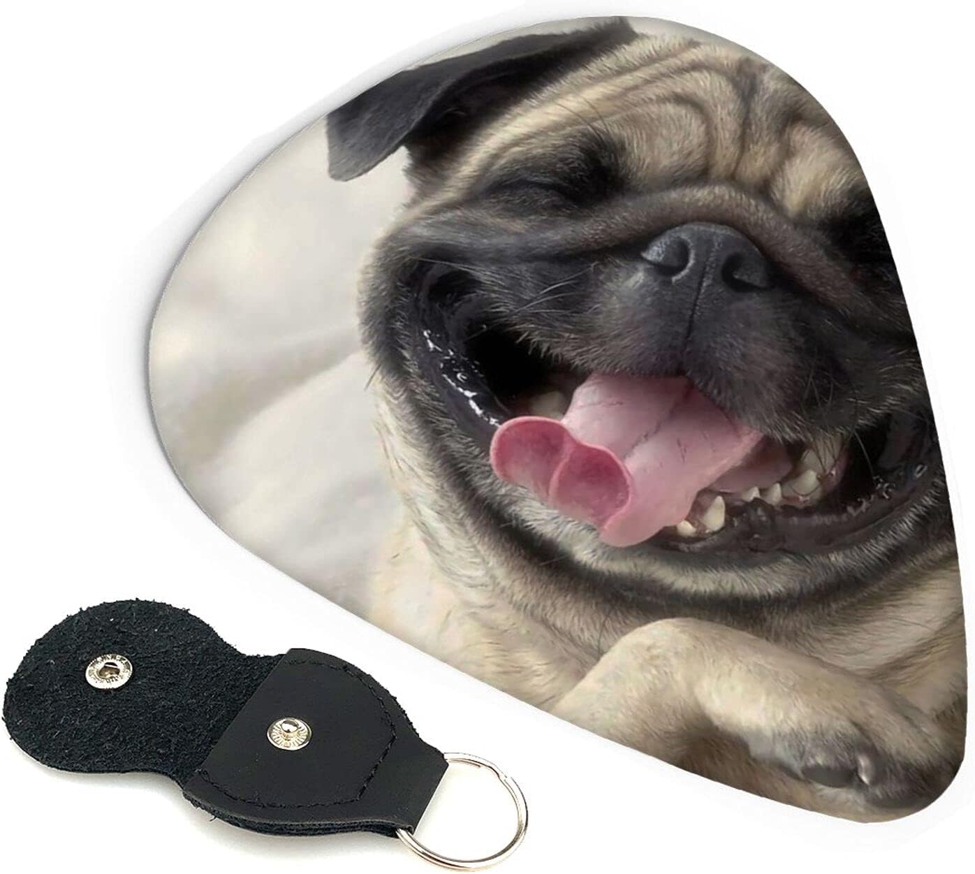 かわいい 可愛い パグ ギターピック 6枚セット 3種厚さ エレキギター ベース用