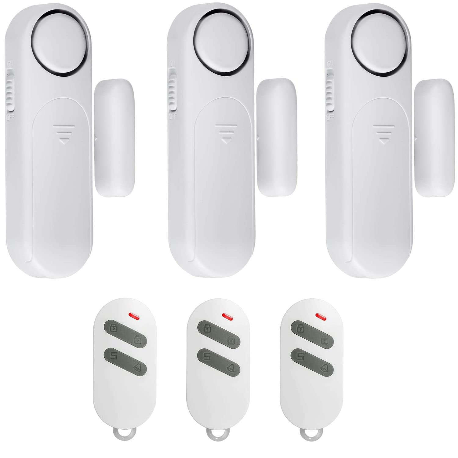 Allarme per Porte e Finestre 120dB Con 3 Modalità Wireless Magnetico Allarme Antifurto Sistema Sensori di Sicurezza Domestica Per Protezione Bambini,Casa,Frigorifero,Negozio