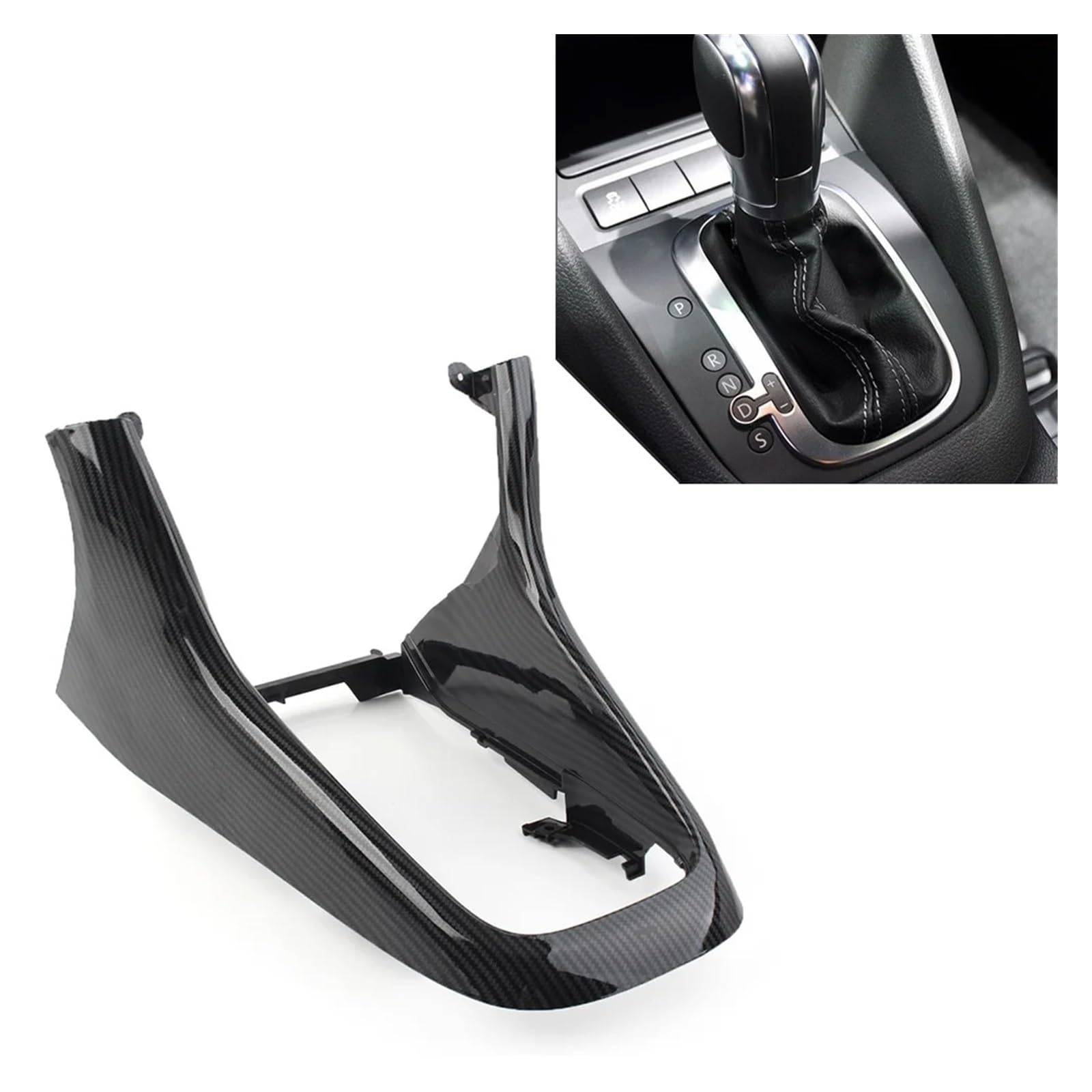 Couverture console avant VW Golf MK6 carbone protection intérieur auto 2009-2014