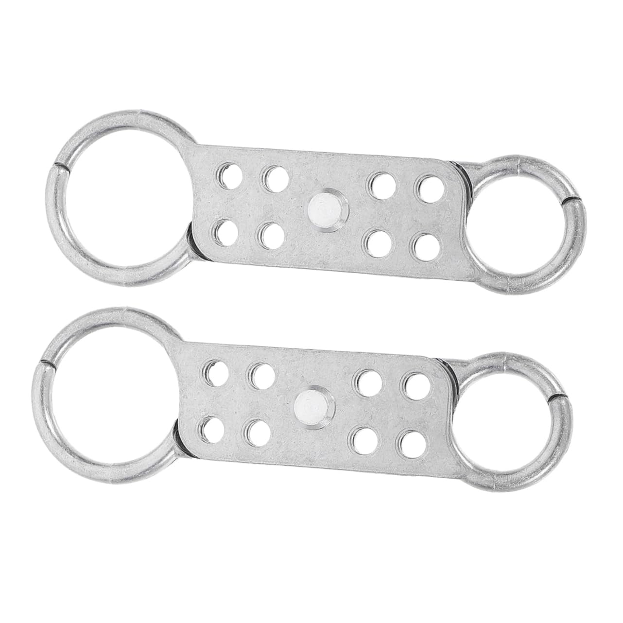 GLEAVI 4piezas Hasp De Seguridad De Aluminio Doble Cabeza Para Bloqueo De Equipos Industriales