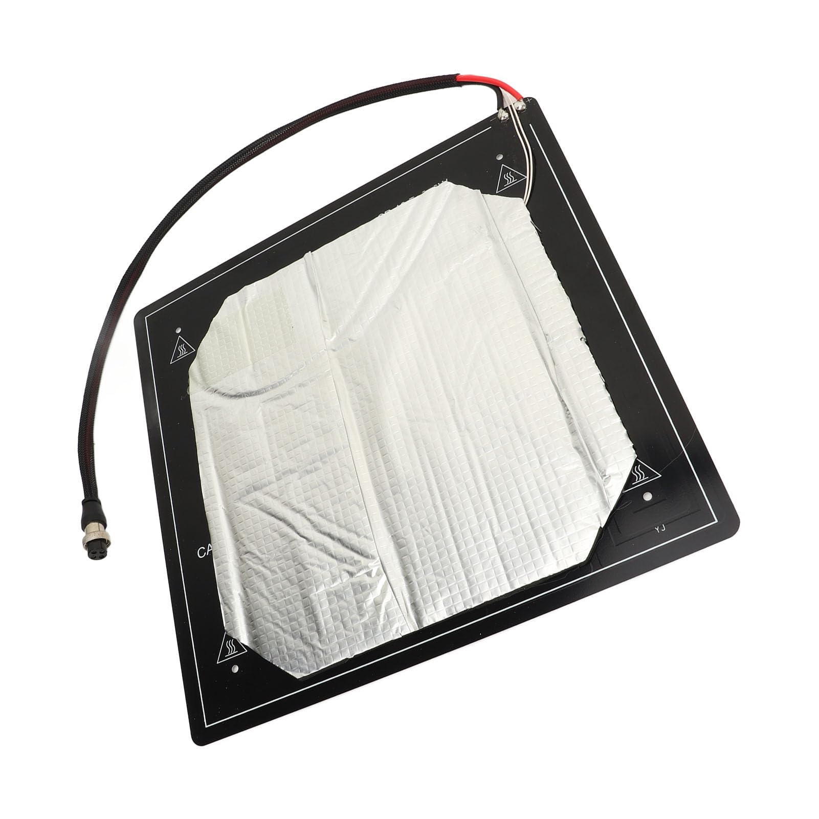 Placa de cama calefactora de aluminio para impresora 3D Plataforma calefactora de alto rendimiento Control de temperatura estable para CR10 ENDER3 TEVO 310x310 mm Pieza de a (12V)
