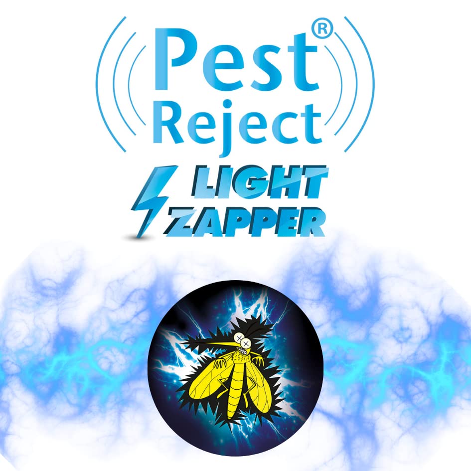 Lampa antykomarowa, PestReject Light Zapper, E27-15W Biała LED (12W) UV(3W), Elektryczna niszczarka owadów, ochrona przed komarami, antymuszkami, wewnątrz i na zewnątrz (2 sztuki)
