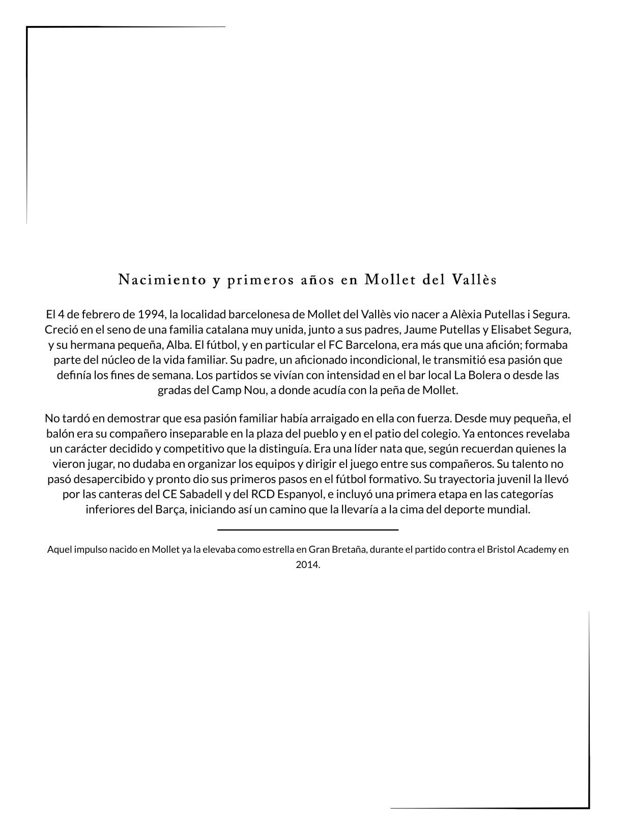 Reina del fútbol: Una biografía de Alexia Putellas. Edición de tapa dura de alta calidad