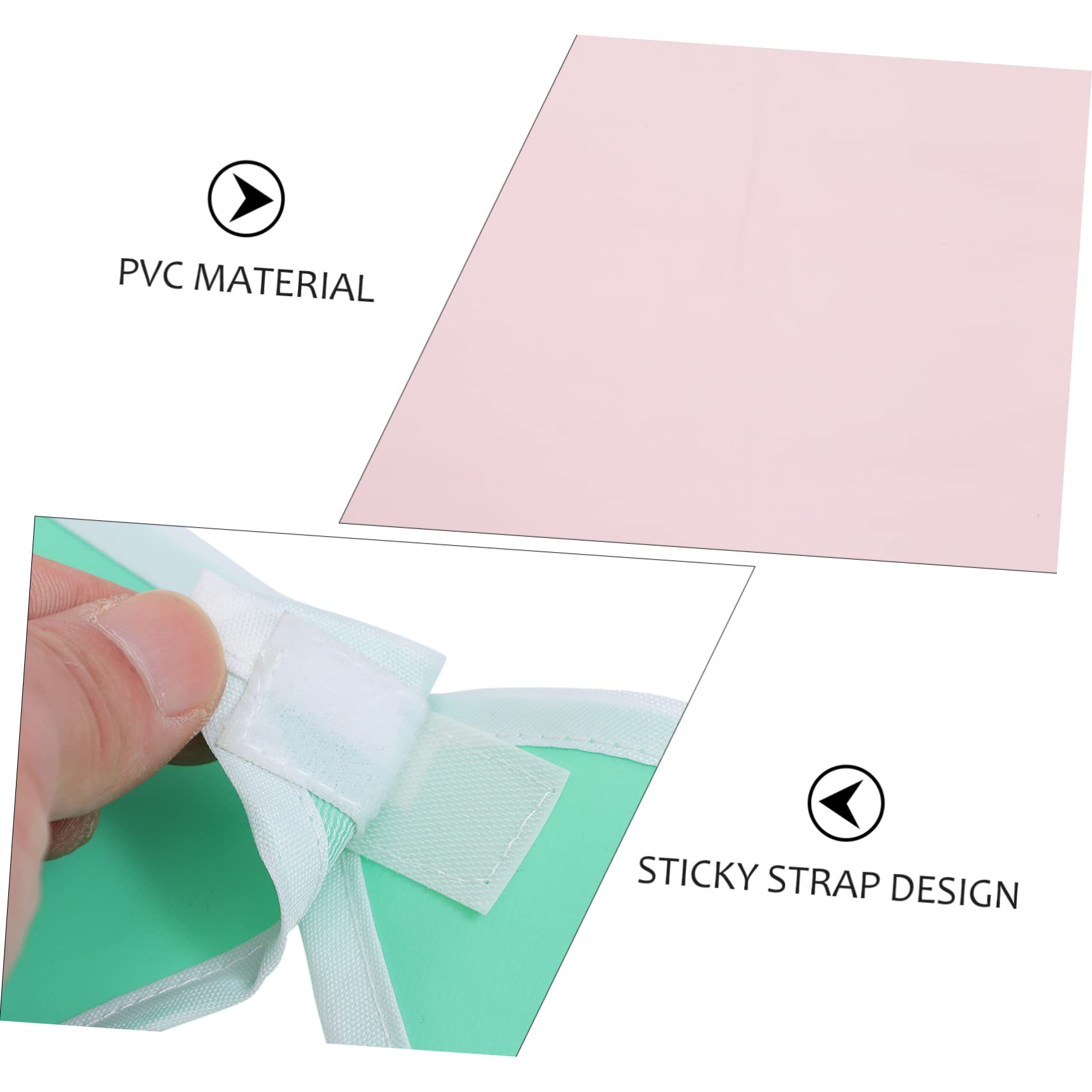 3 Bavaglini Impermeabili per Adulti in PVC, Lavabili e Riutilizzabili, Protezione Abiti per Anziani nel dei Pasti