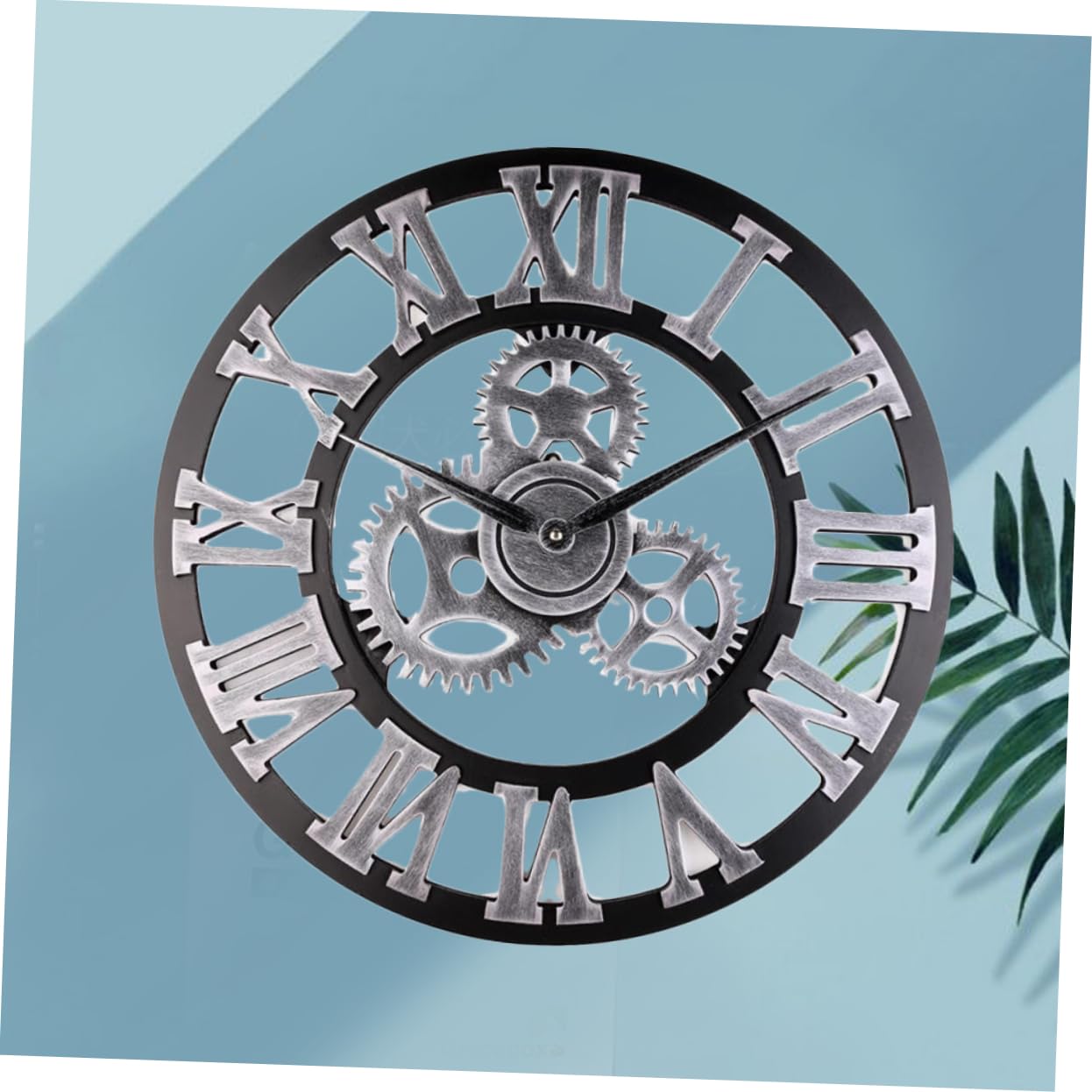 Cabilock Reloj de Pared Decorativo de Estilo Industrial Reloj de Pared Creativo para Colgar Dormitorio Salon sin Batería Retro