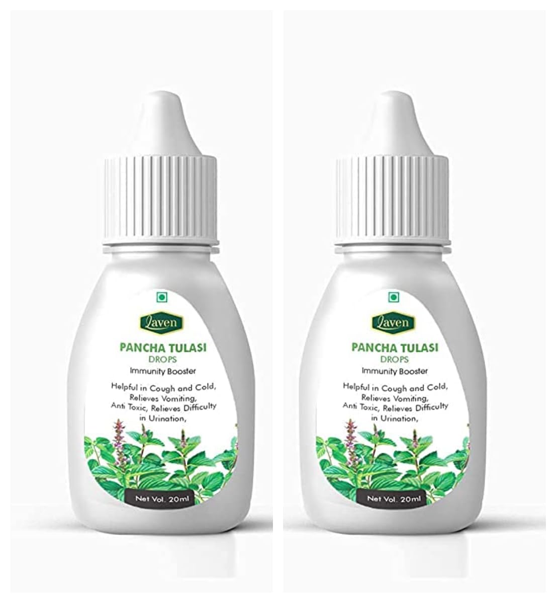 Laven Pancha Tulasi Drops Immunity Booster Natural Immunity Boosting & Cough and Cold Relief 20 ml Pack Of 2 (B08CBCQKHN) Amazon Price History, Amazon Price Tracker