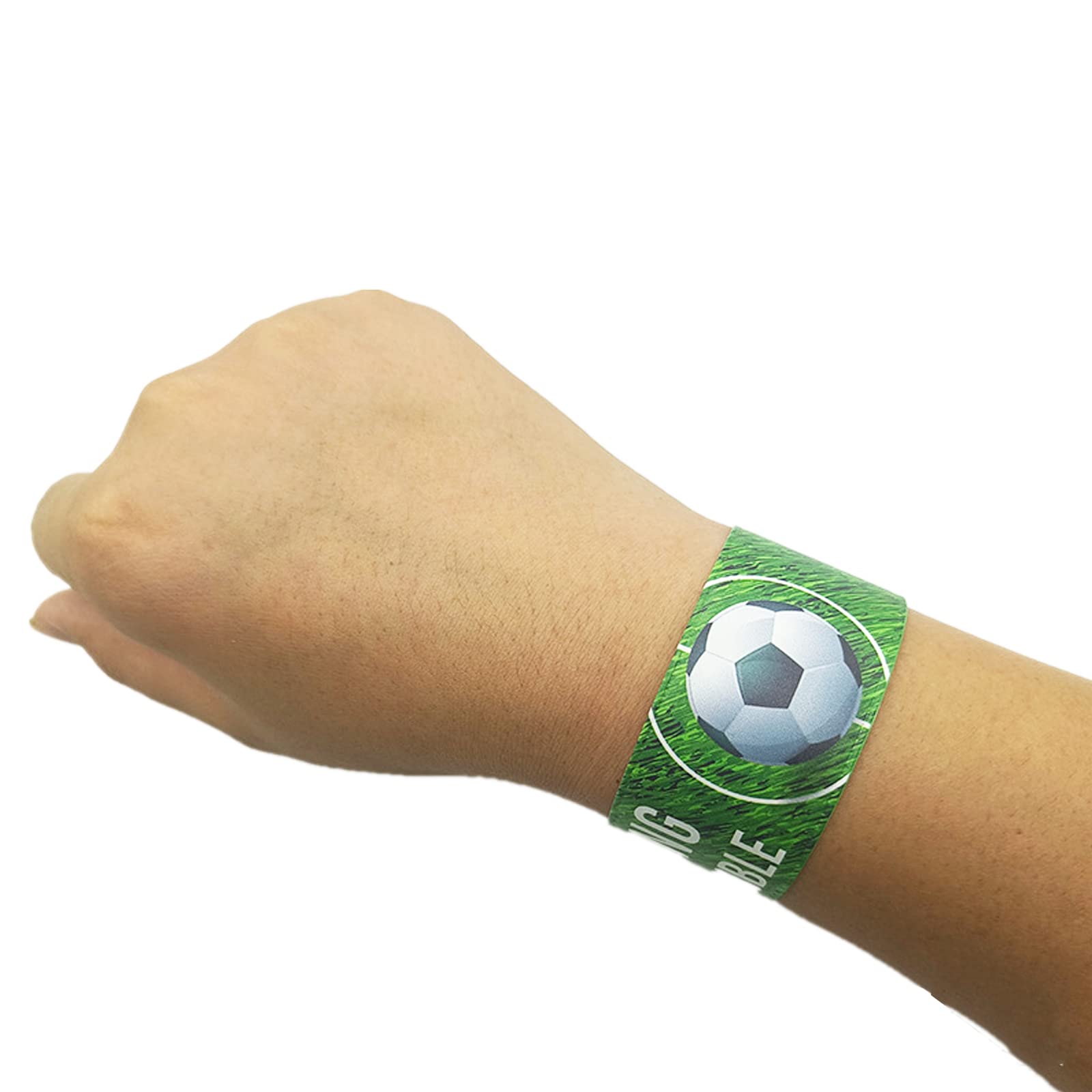 CTForest 48 Stück Fußball Silikon-Armbänder - Party-Mitgebsel, Geschenk Für Fußballfans