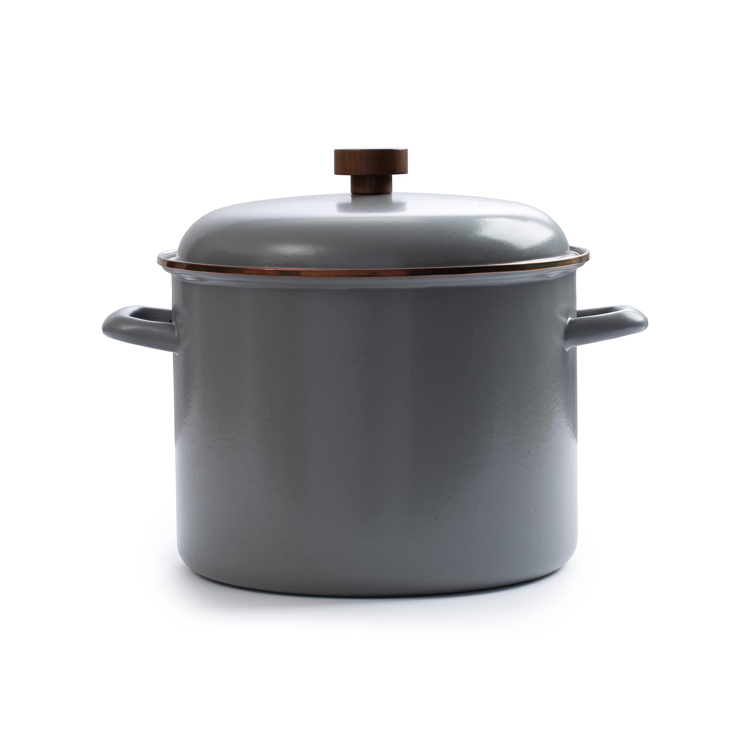 Barebones Emaille Stock Pot - Stone Grey