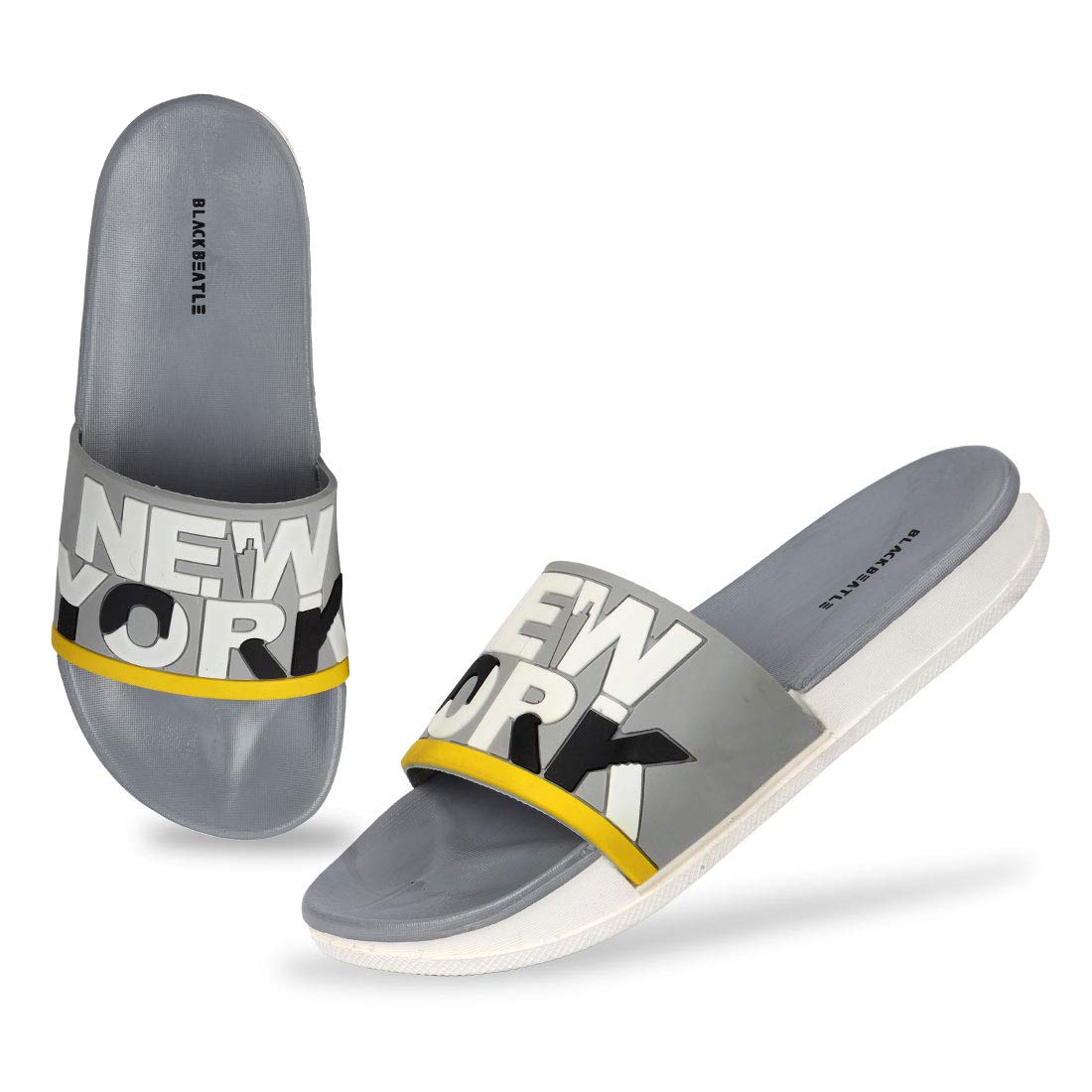 BLACKBEATLE Mens Newyork Dc Flip Flops, Grey, 40(Euro) (B08HZ7QZLG) Amazon Price History, Amazon Price Tracker