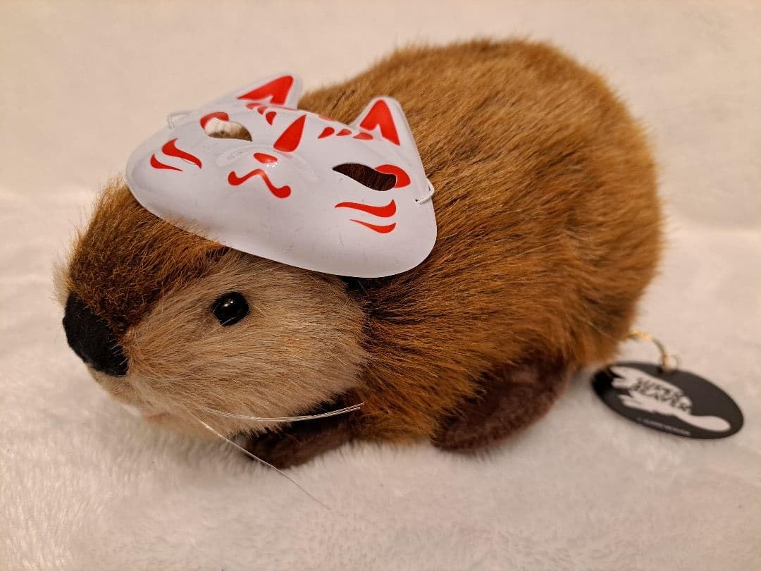 SUPER BEAVER スーパービーバーちゃん　燦然お面付き　ぬいぐるみ Amazon.co.jp: SUPER BEAVER スーパービーバーちゃん 燦然お面付き